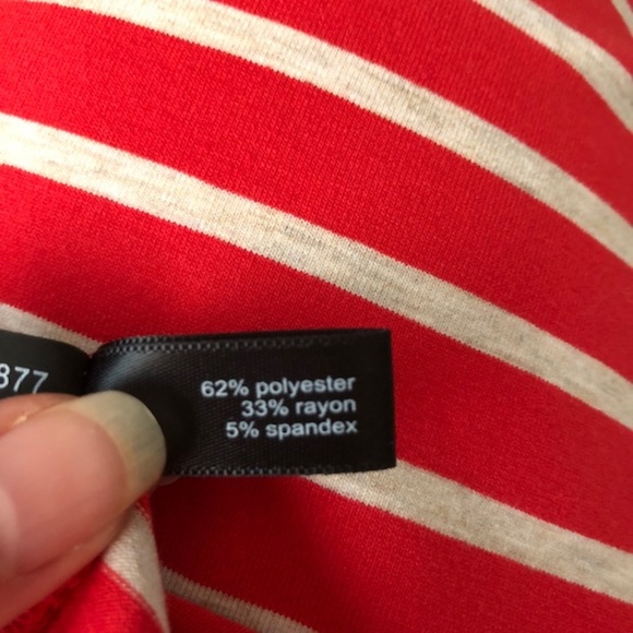 Pretty Coral Striped Top - Picture 5 of 6